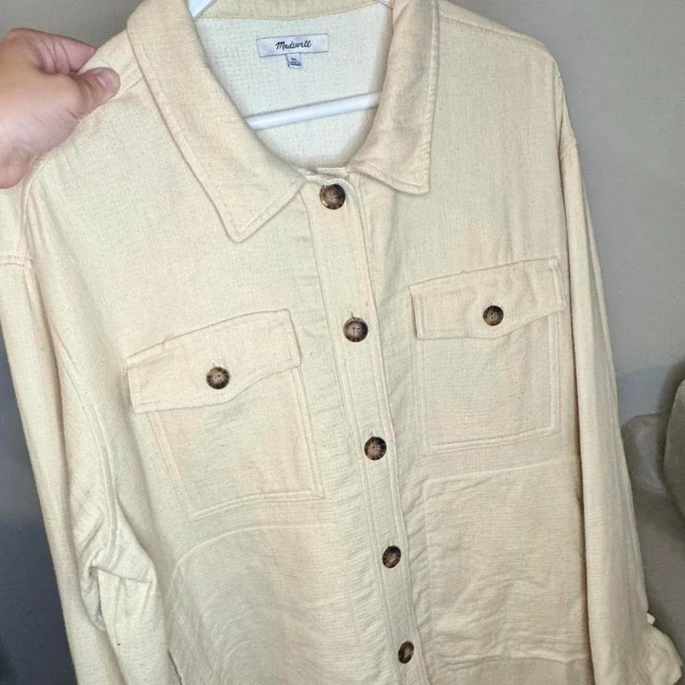Madewell Cream Shirt/Jacket